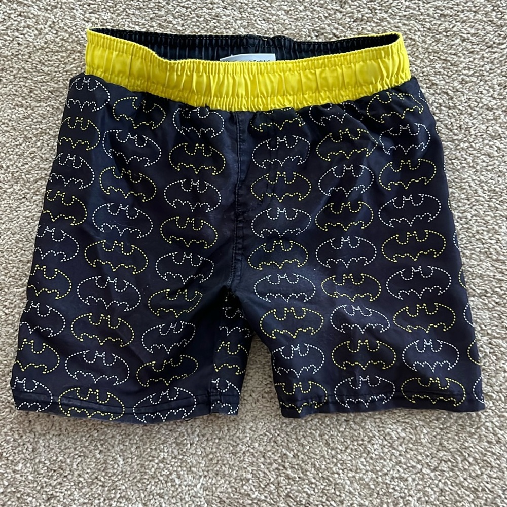 Batman 4T swim trunks. Good condition!